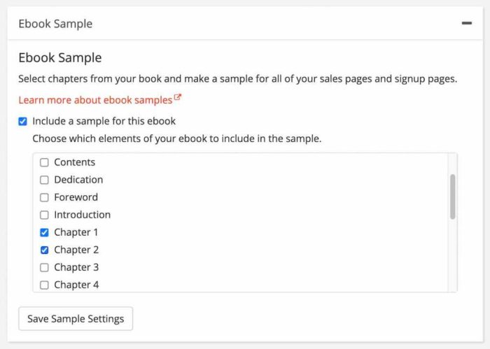 Easy Ebook Samples | BookFunnel Author Knowledge Base